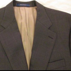 Chaps Ralph Lauren - Men's Suit Jacket - Gray Glen Plaid - Sz 42 or 42L